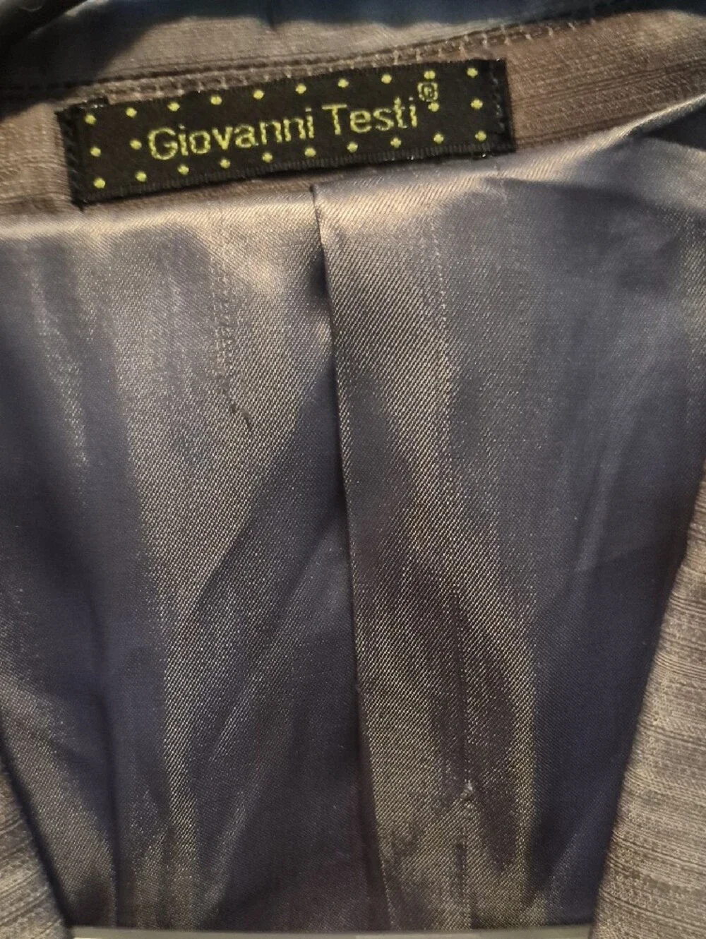 Men's Gray Printed Single-Breasted Blazer with Architectural Motif